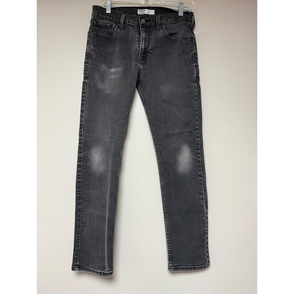 Signature by Levi Strauss Co Slim Fit Dark Wash Jeans Mens W30 L30